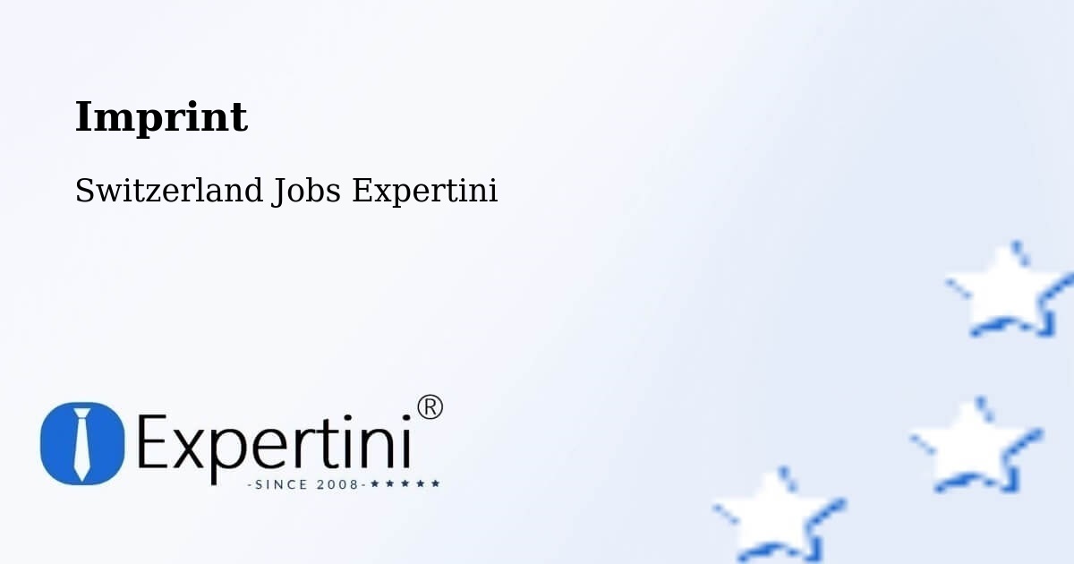 Imprint – Huttwil - Switzerland Jobs Expertini